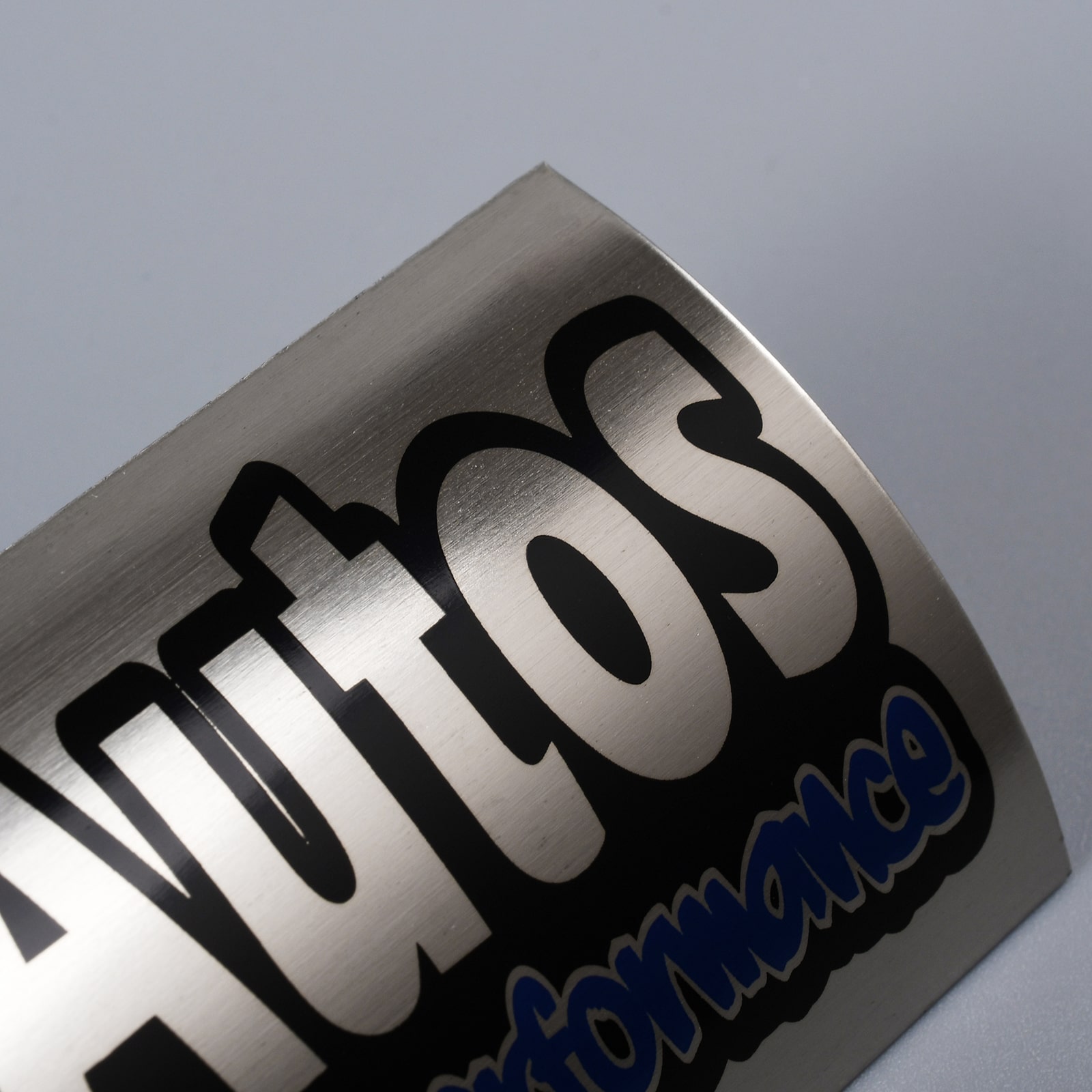 Aluminium bedrukte metalen labelstickers