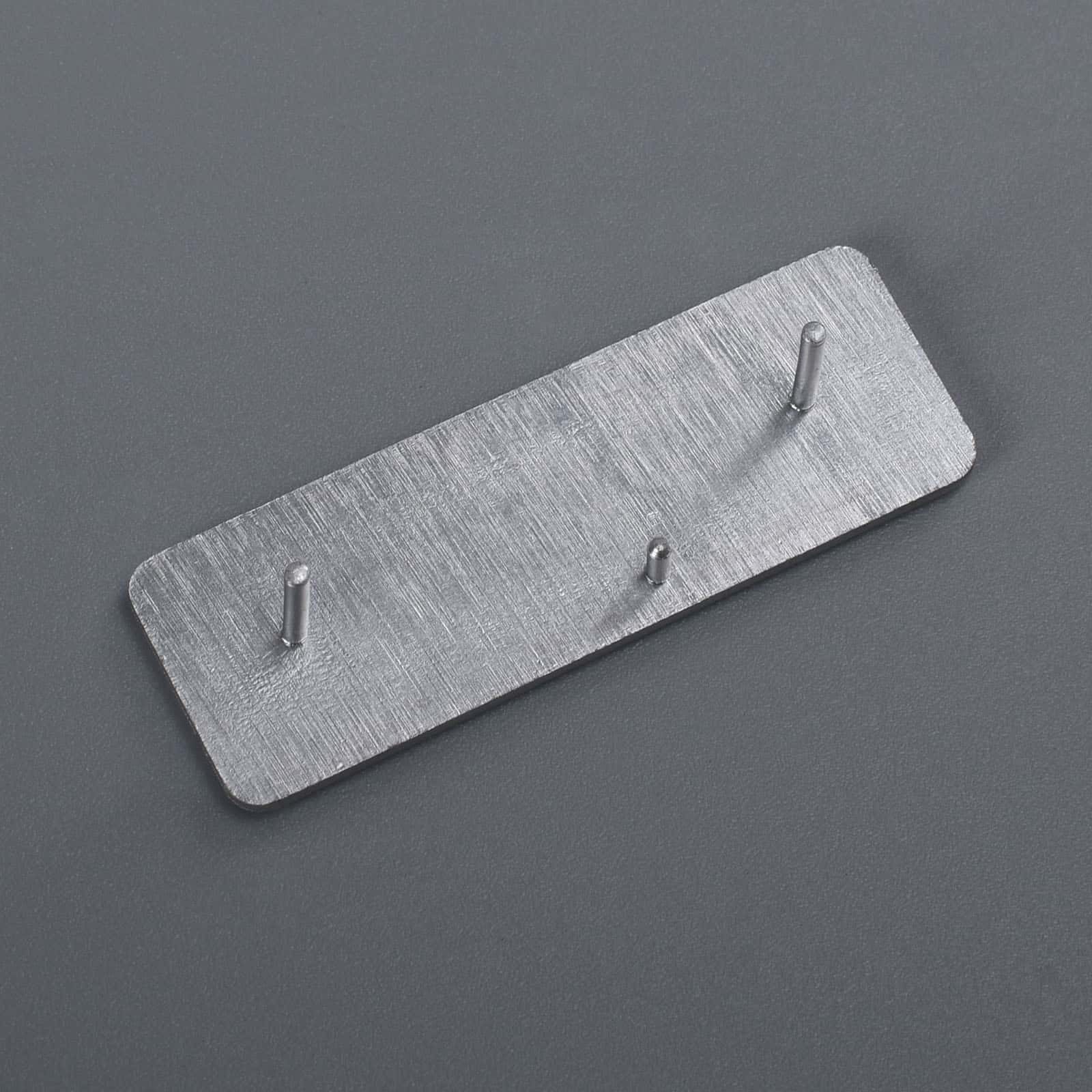 Geanodiseerd matzilveren aluminium naamplaatje