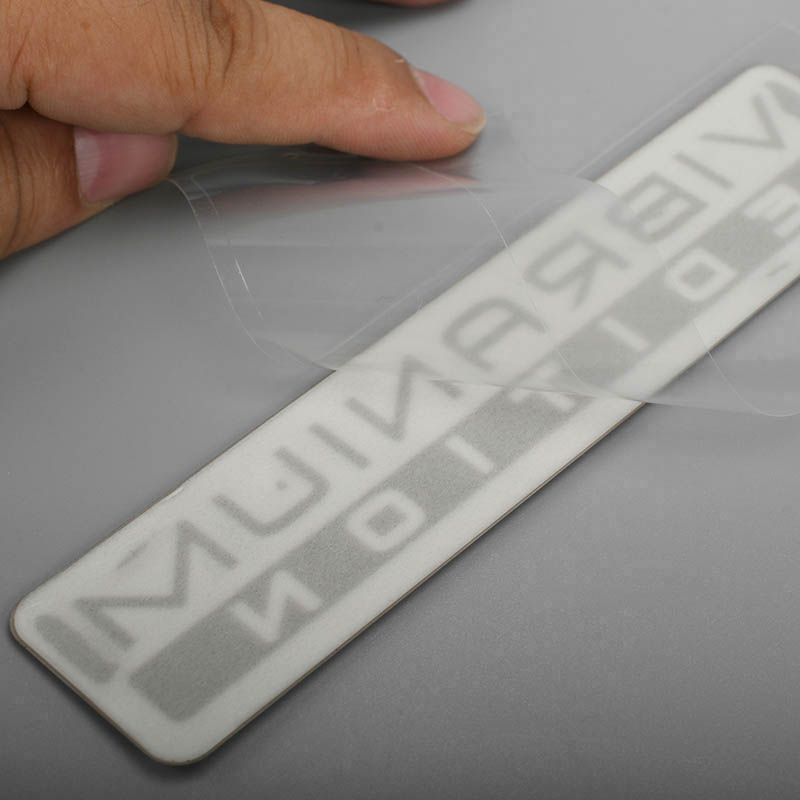 Electroform metalen nikkelsticker