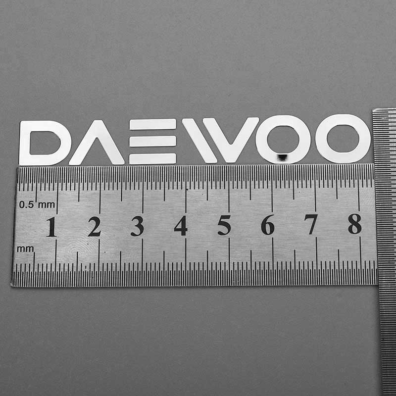 Electroform Transfer metalen sticker-logo