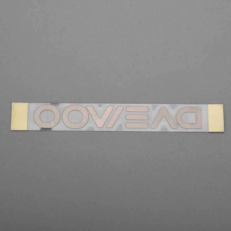 Electroform Transfer metalen sticker-logo