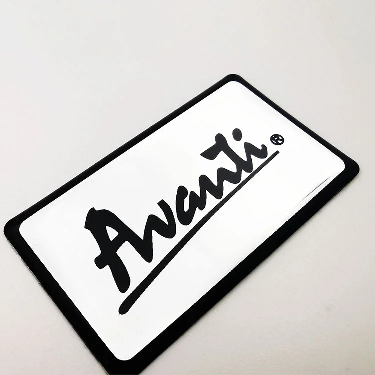 Epoxy hars naamstickers