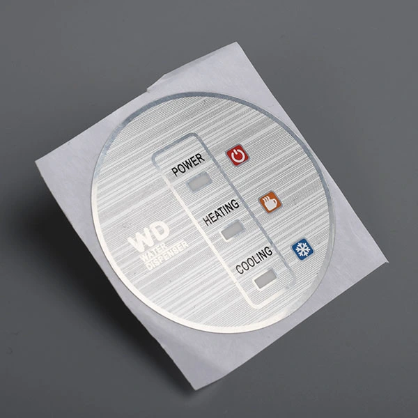 Glanzend membraanlabel Matte sticker op het bedieningspaneel aan de voorkant