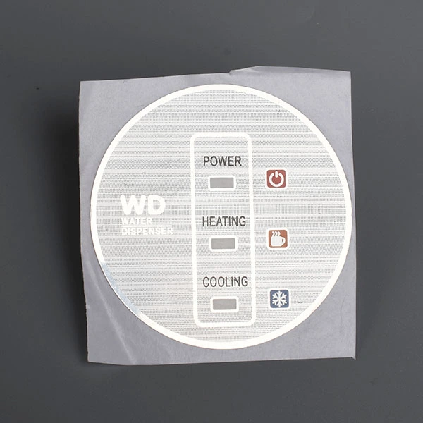 Glanzend membraanlabel Matte sticker op het bedieningspaneel aan de voorkant