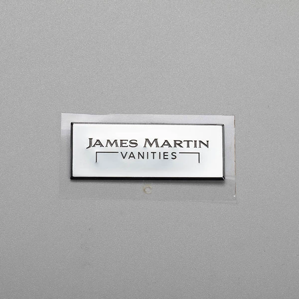 3D nikkel stickerlabel