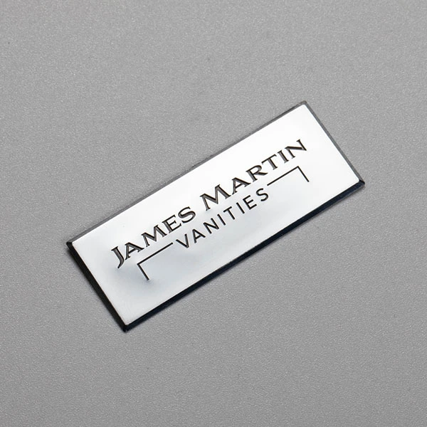 3D nikkel stickerlabel