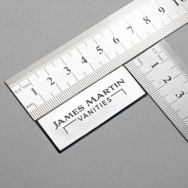 3D nikkel stickerlabel