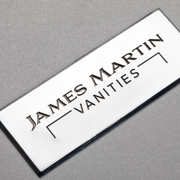 3D nikkel stickerlabel