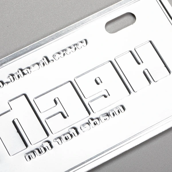 Aluminium metalen naamplaatjes