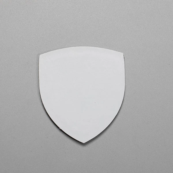 Metalen aluminium naamplaatje