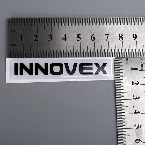 Labels afdrukken van epoxyharssticker