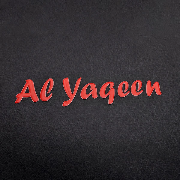 Letters 3D zachte sticker