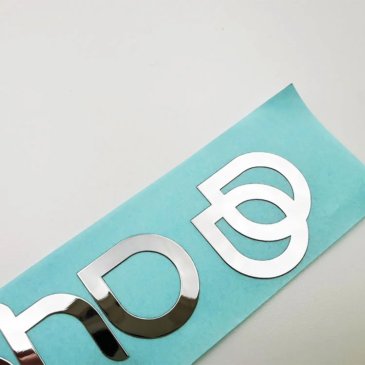 Logo nikkel metalen sticker label