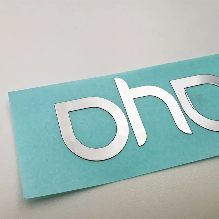 Logo nikkel metalen sticker label