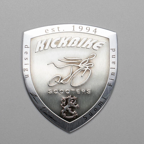 Metalen aluminium naamplaatje