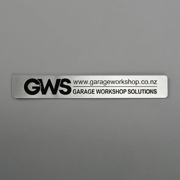 Metalen badge aluminium label