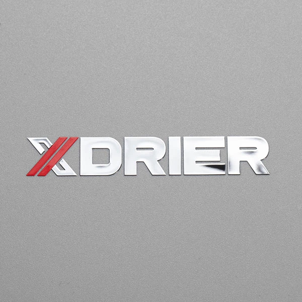 Metalen labellogo-sticker