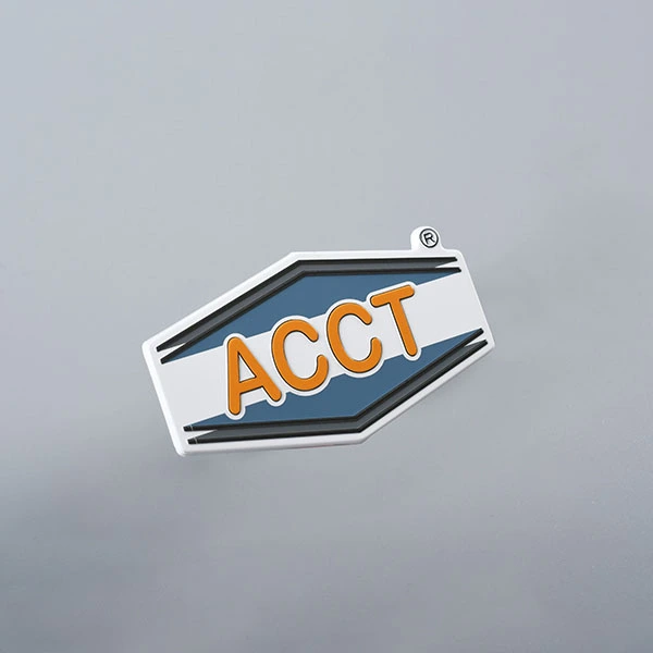 Metalen logo voor premiumverpakking