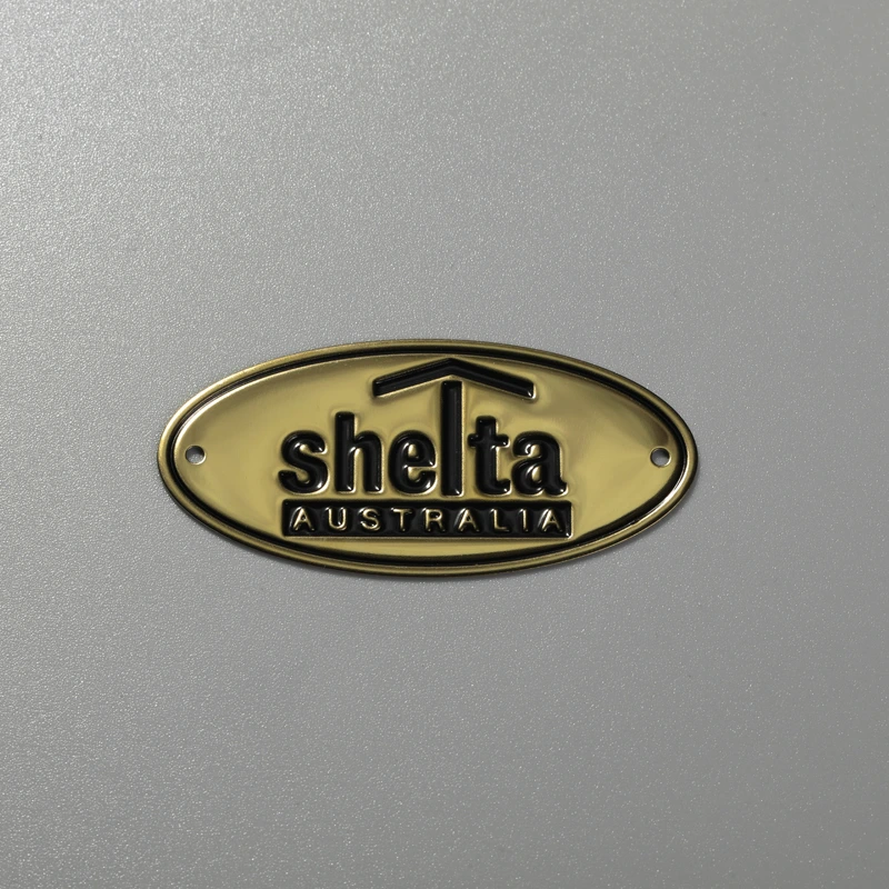 Aangepast naamplaatje roestvrij staal aluminium messing logo