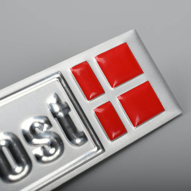 Metalen logo