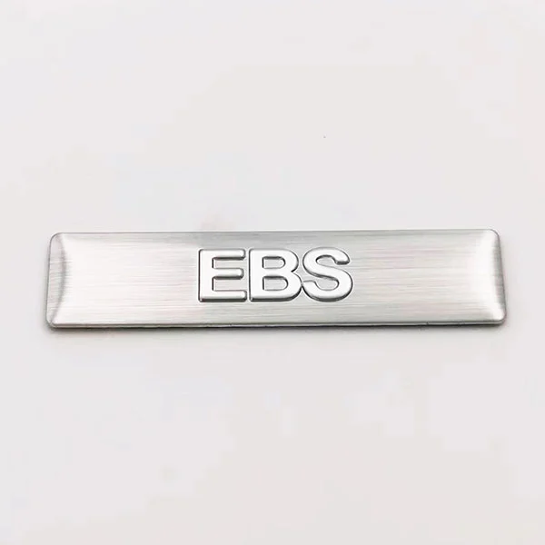 Metalen naamplaatje aluminium logo