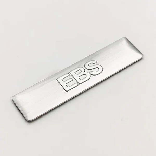 Metalen naamplaatje aluminium logo