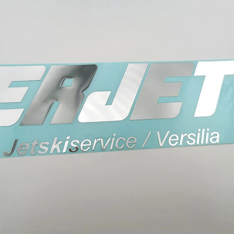 Metalen nikkel logo label sticker