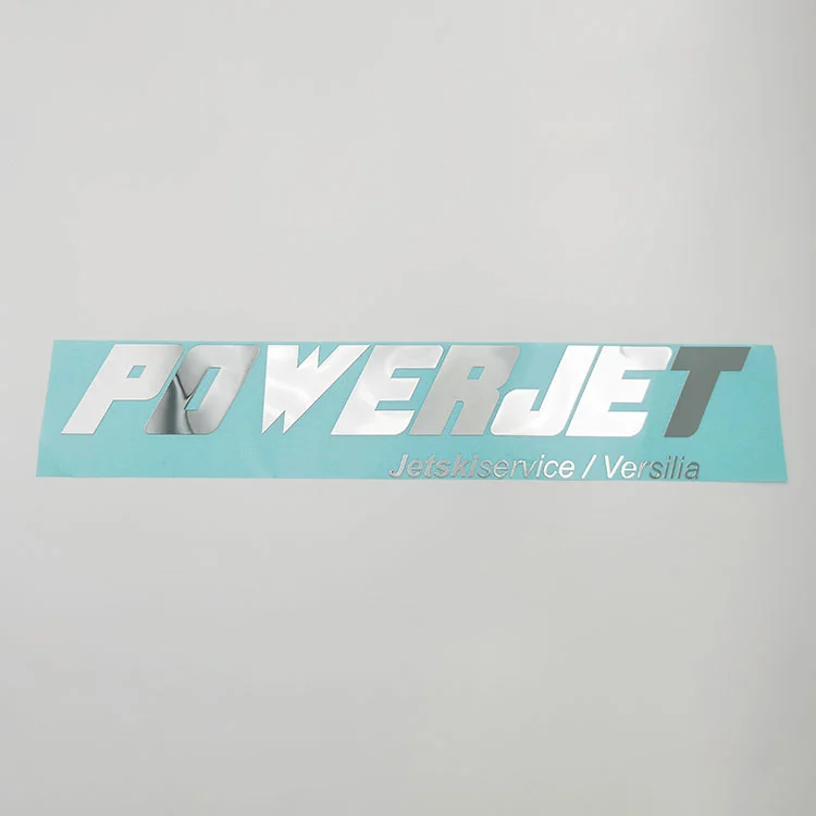 Metalen nikkel logo label sticker