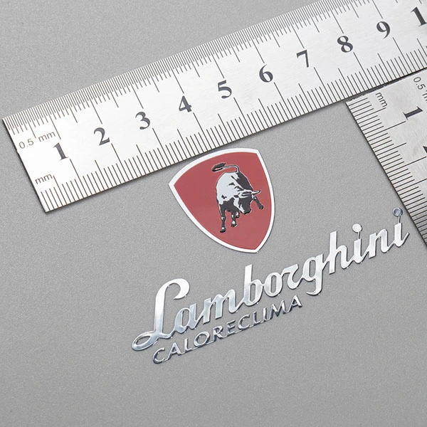 Nikkel glanzend hittebestendig logo