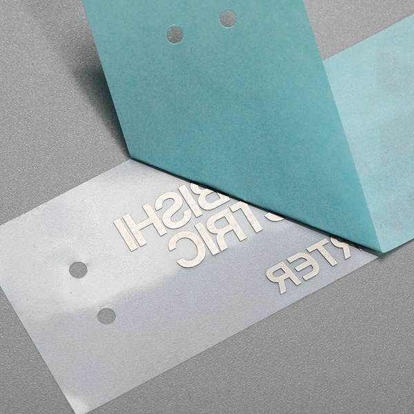 Nikkelsticker voor machine