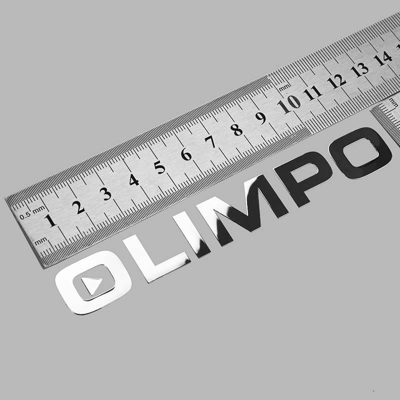 Metalen labelstickers plateren