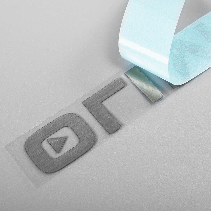 Metalen labelstickers plateren