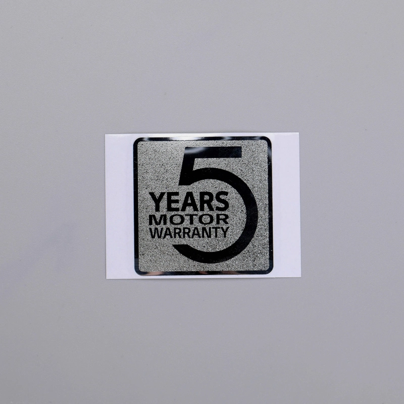 Metaal Chroom Textuur Label Zilver Dunne zelfklevende sticker