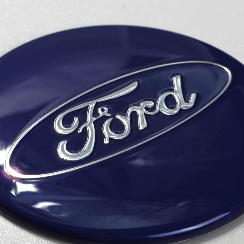 Aluminium labels voor het metalen embleem van de wielnaafdecoratie van de auto