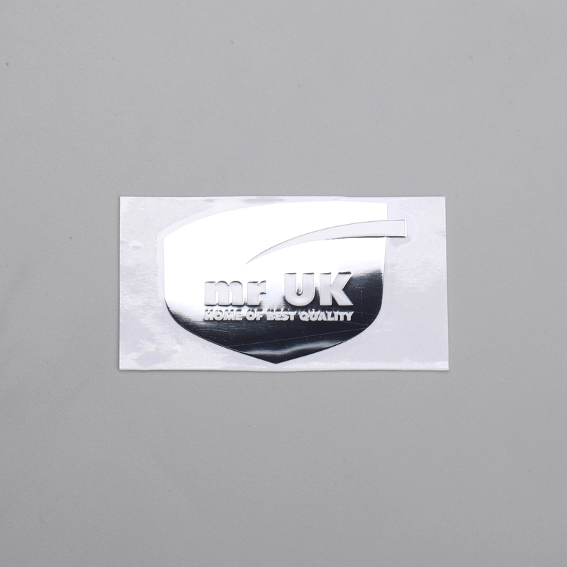 Aangepast chroom glanzend dun embleemlogo met 3M-lijm
