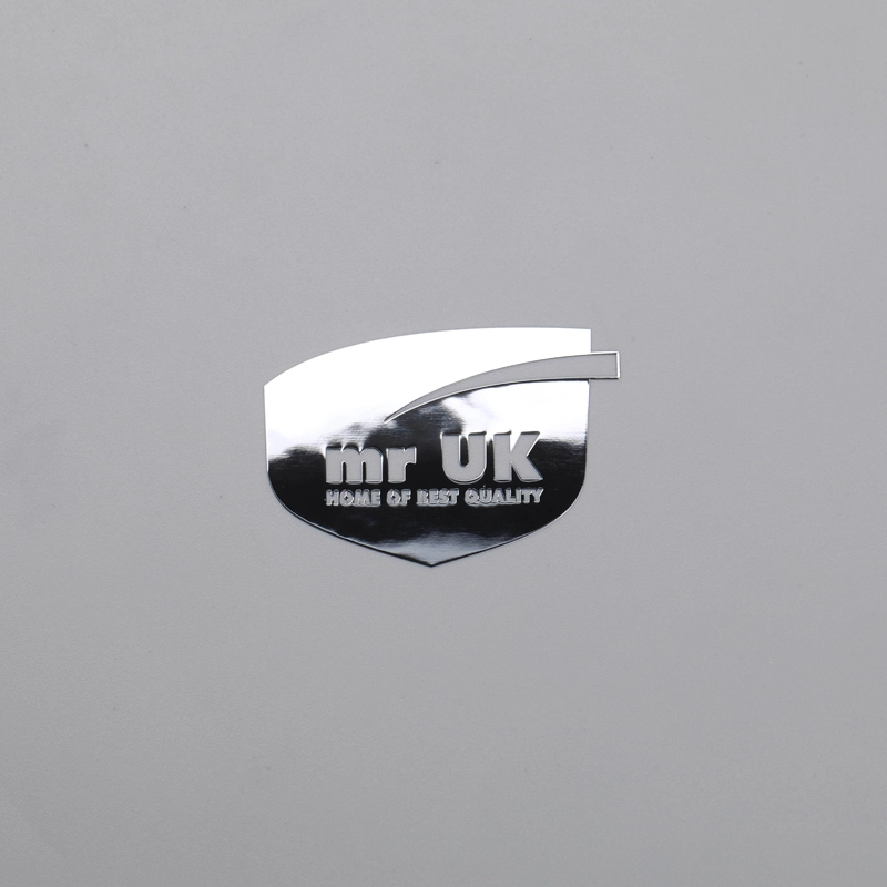 Aangepast chroom glanzend dun embleemlogo met 3M-lijm