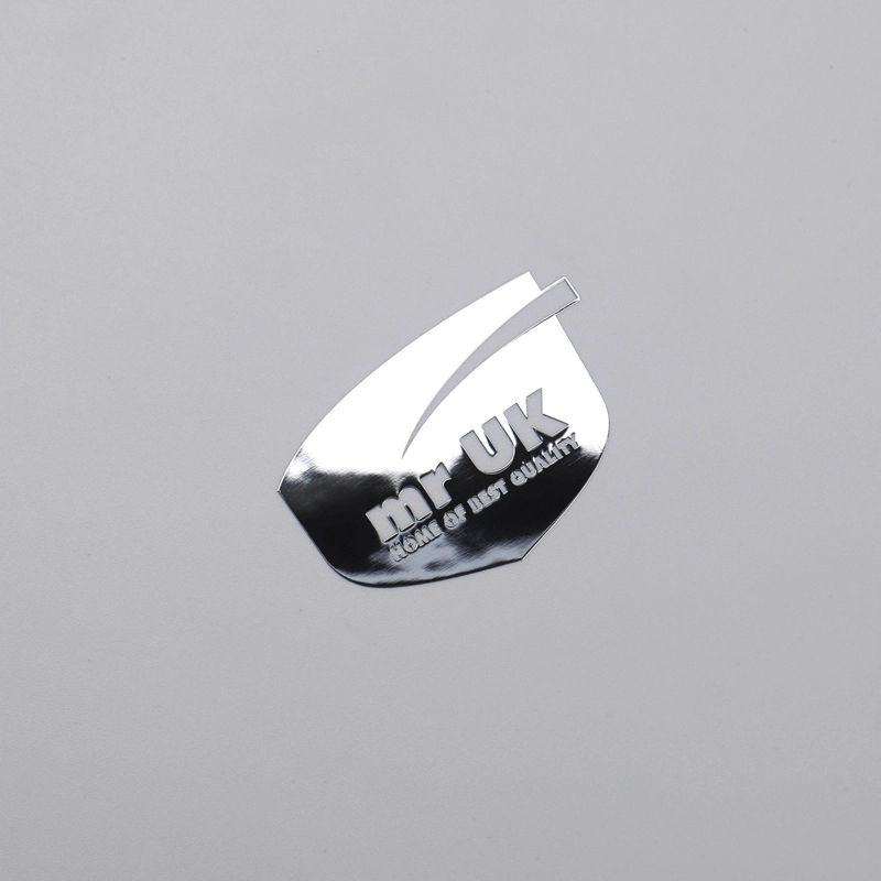 Aangepast chroom glanzend dun embleemlogo met 3M-lijm