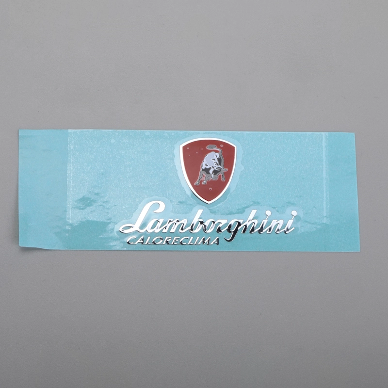 Metaal galvaniseren sticker afdrukken kleurrijk logo label