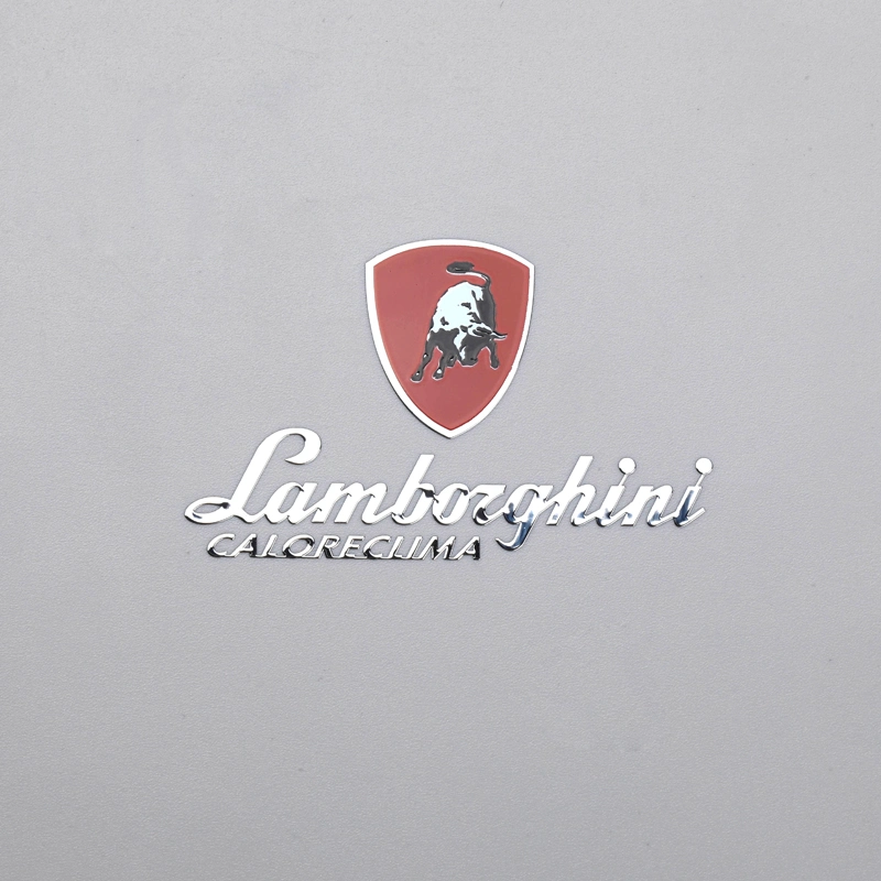 Metaal galvaniseren sticker afdrukken kleurrijk logo label