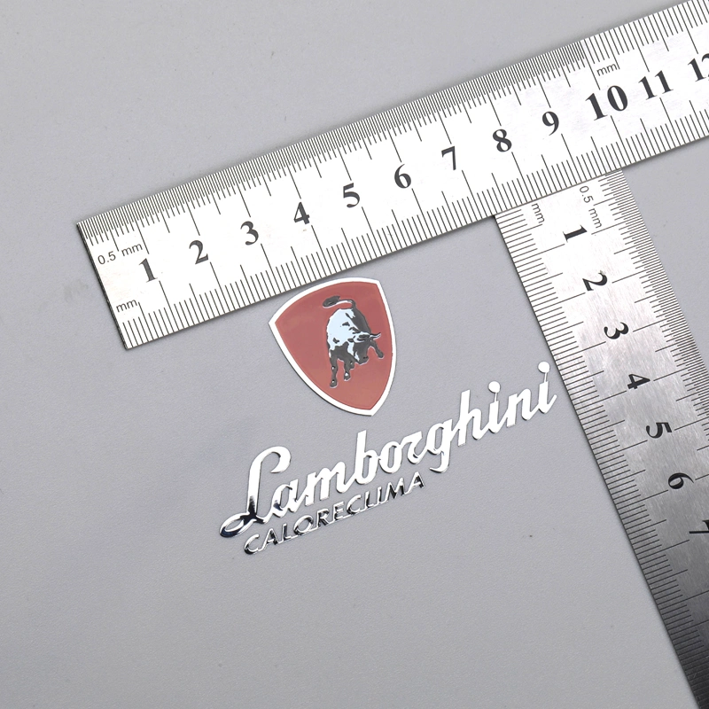 Metaal galvaniseren sticker afdrukken kleurrijk logo label
