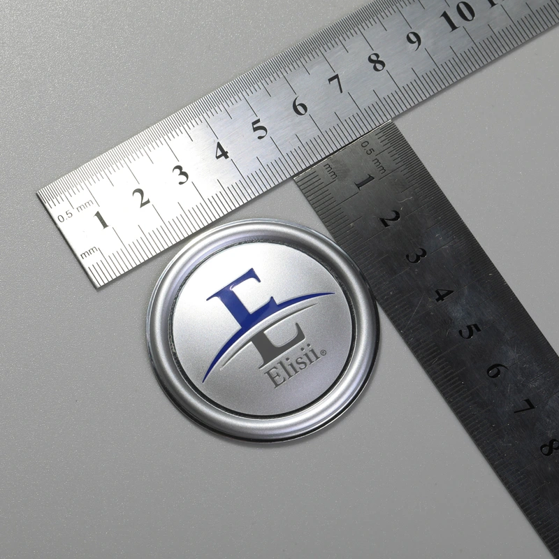 Aluminium label aangepast logo 3D-reliëfsticker
