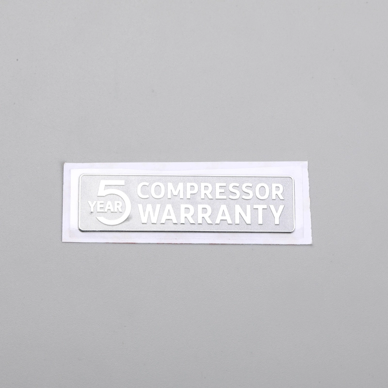 Metal Electroplating Label chroom logo met textuur achtergrond
