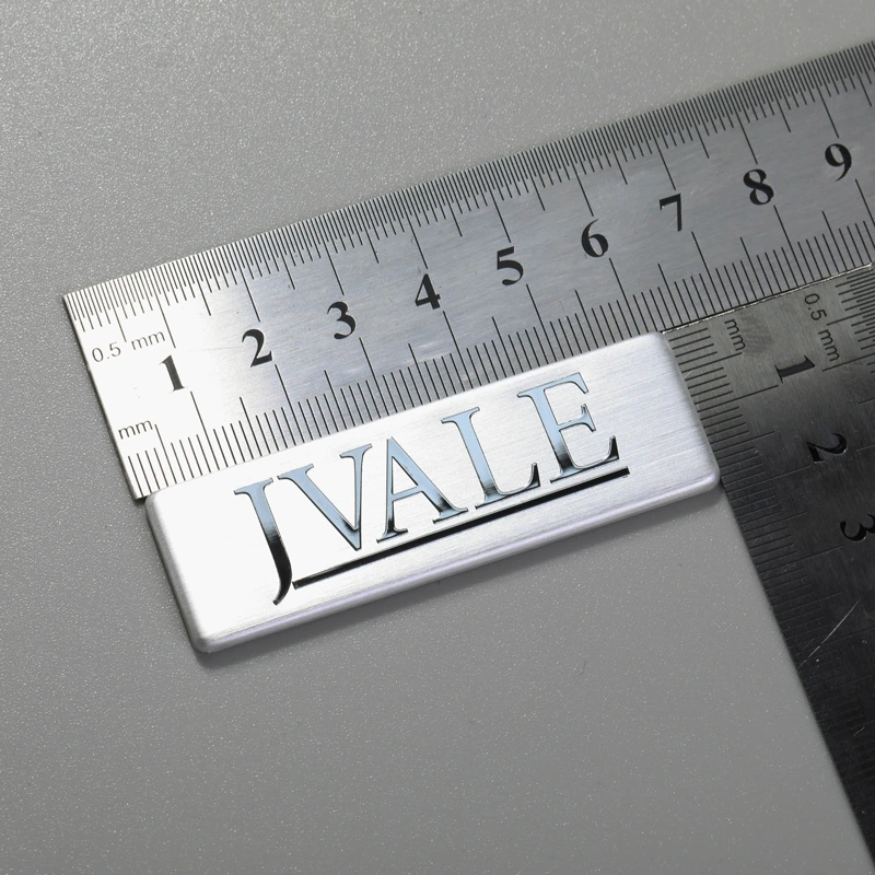 Aluminium merklogostickers voor apparatuur