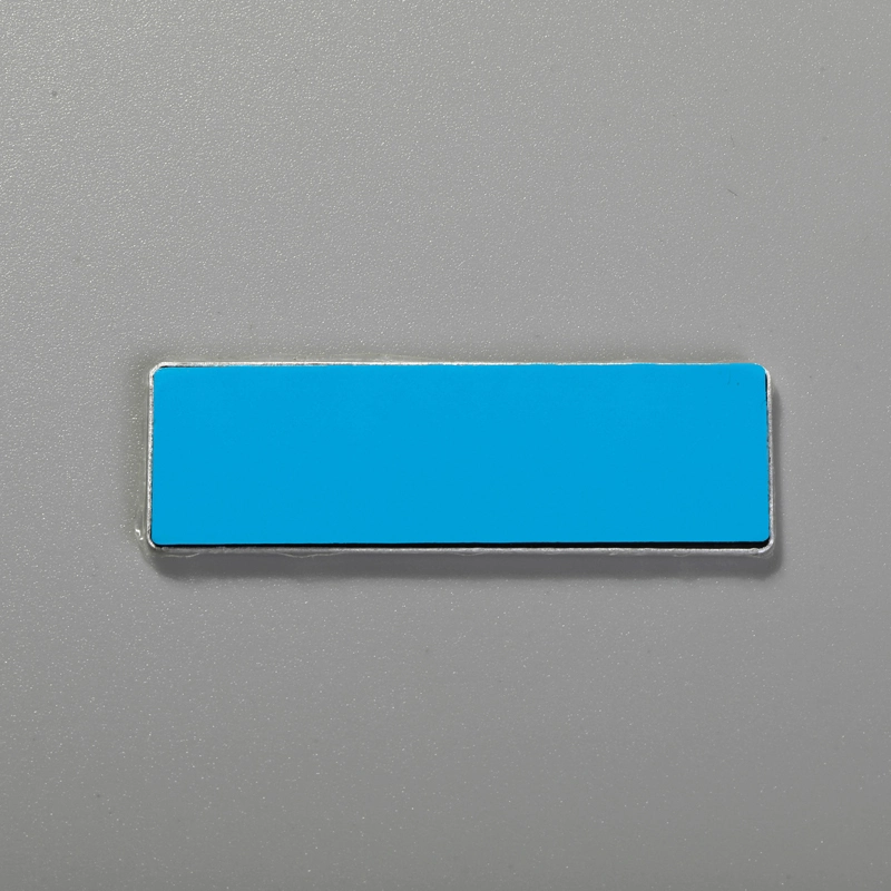 Aluminium merklogostickers voor apparatuur