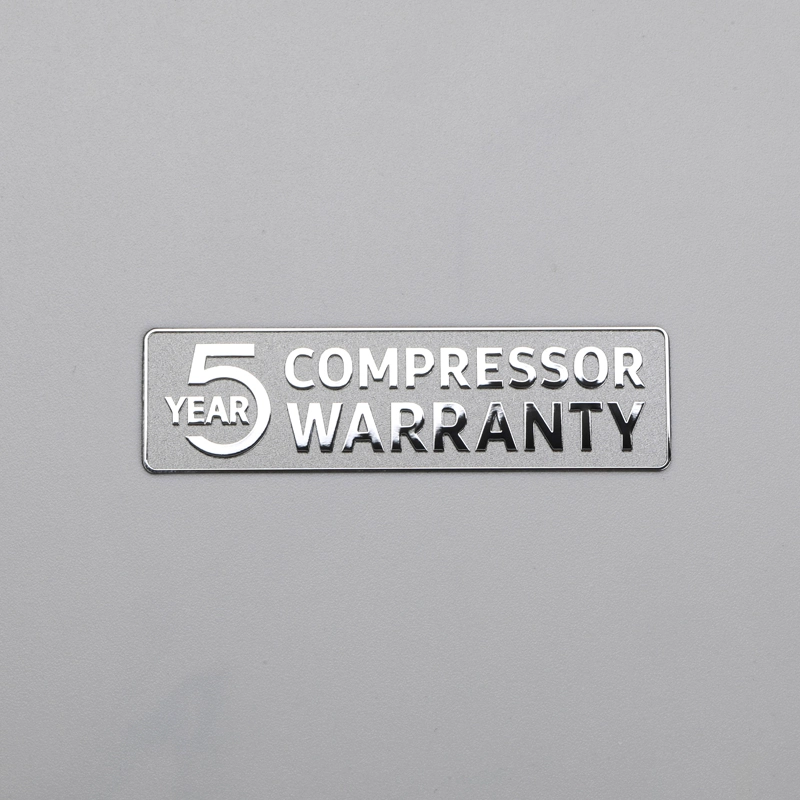 Metal Electroplating Label chroom logo met textuur achtergrond