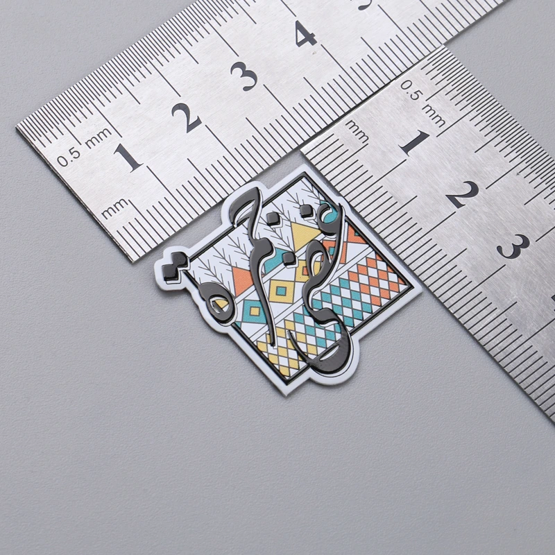 Aluminium logo naamplaatje zeefdruklabels