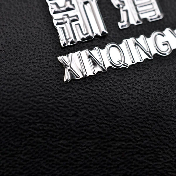 Zacht plastic 3D -logo -label