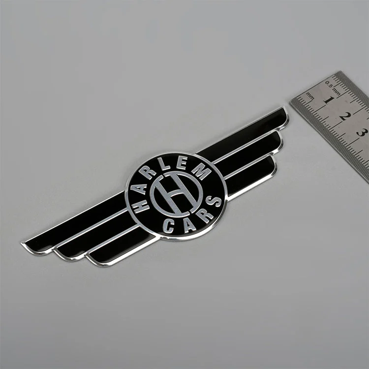 Roestvrijstalen logo -sticker