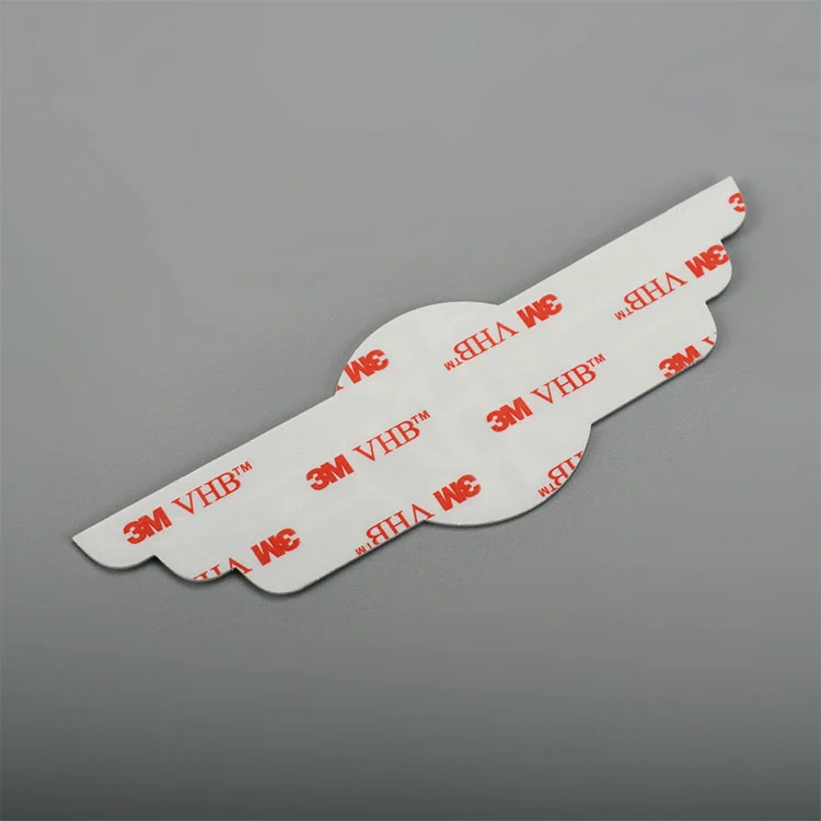 Roestvrijstalen logo -sticker