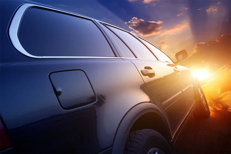 Oppervlak van buitenuitrusting zoals auto's